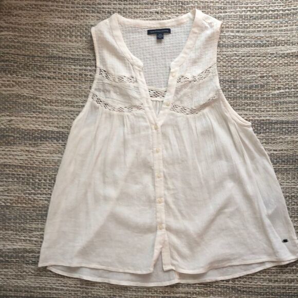 American Eagle Button Down Blouse - Picture 2 of 6